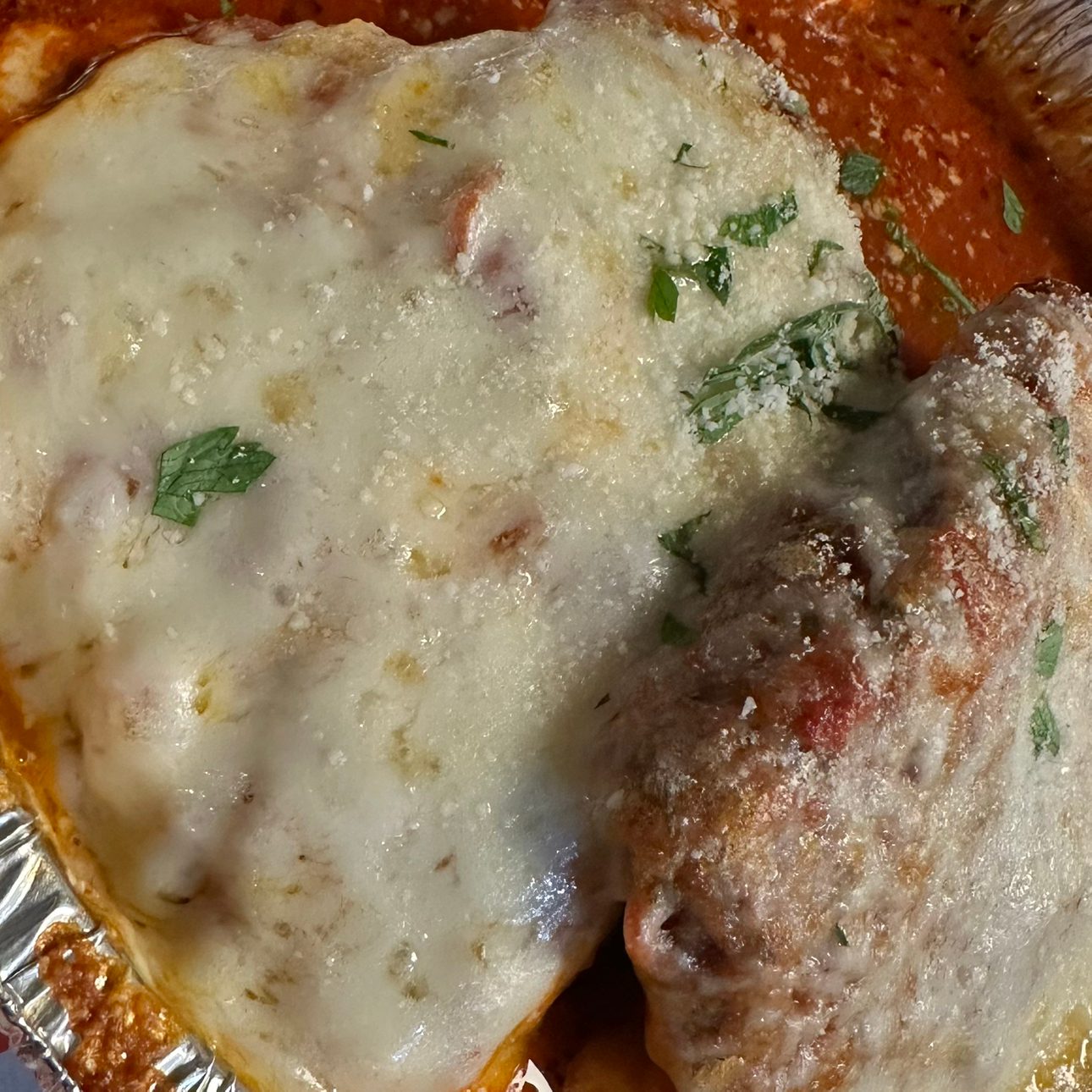 Eggplant Parmesan Platter.