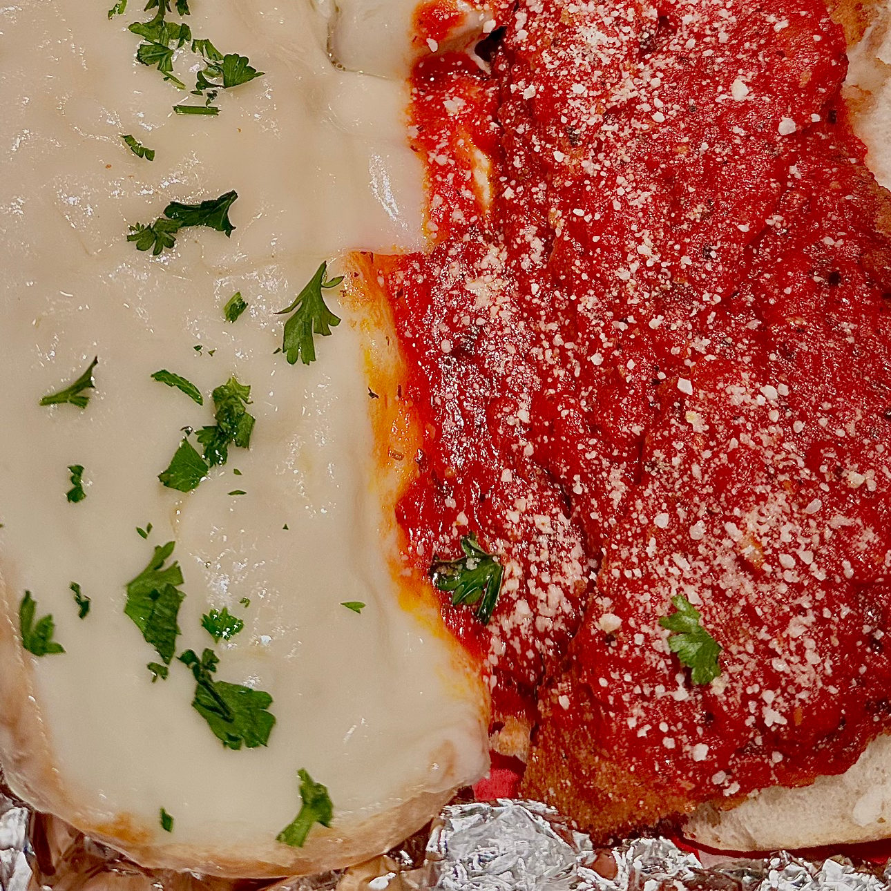 Chicken Parmigiana Sandwich.