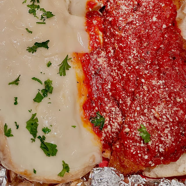 Chicken Parmigiana Sandwich.