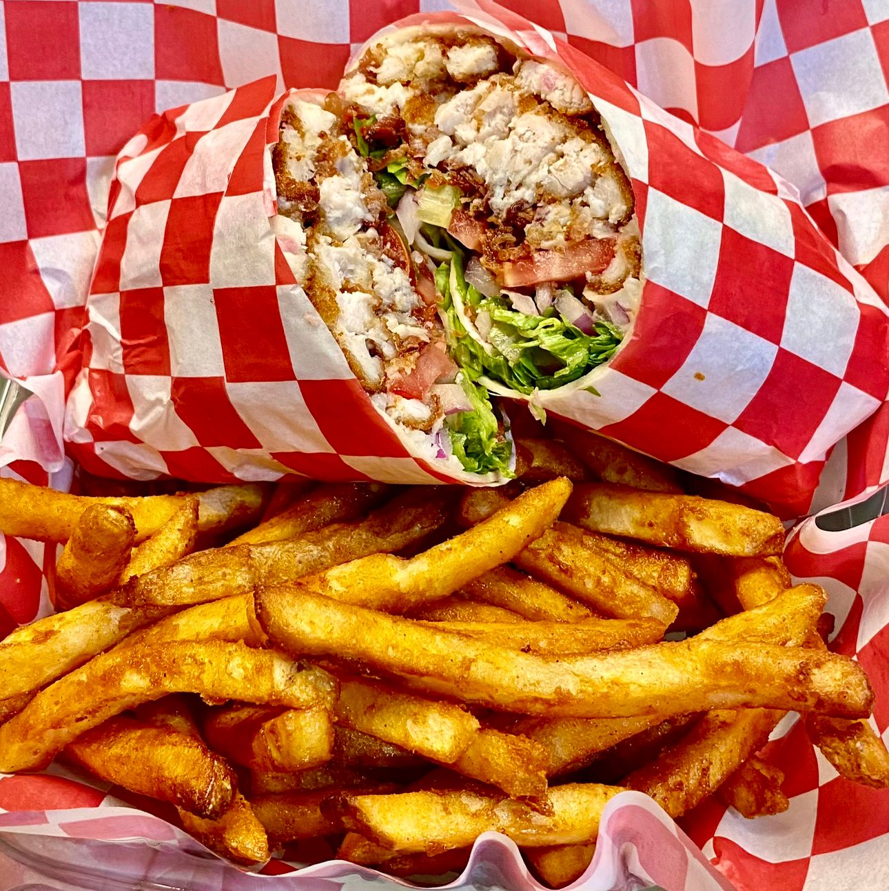 Chicken Cutlet Wrap.