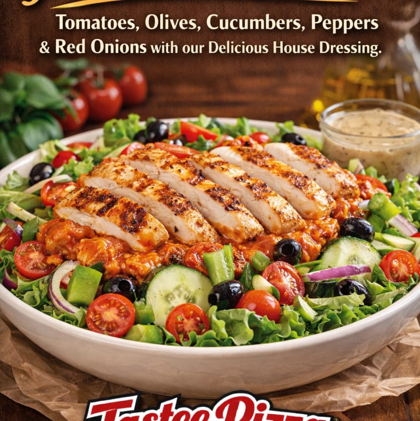 Grilled Chicken Caesar Salad.