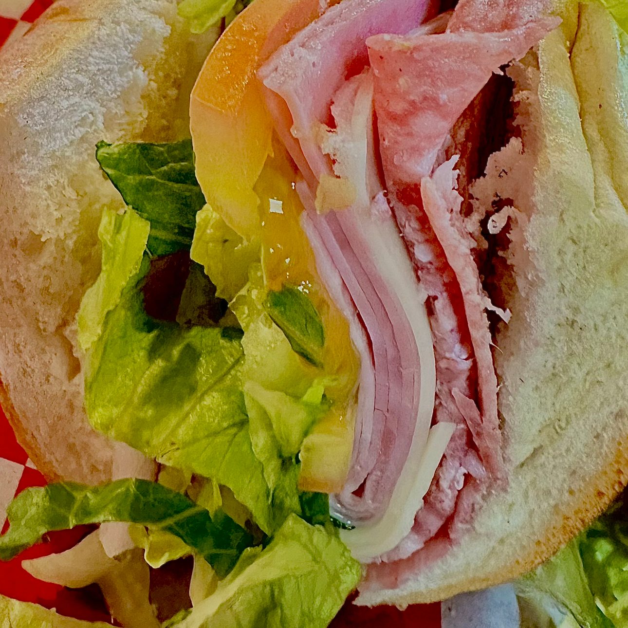 Ham, Salami, & Provolone Sandwich.