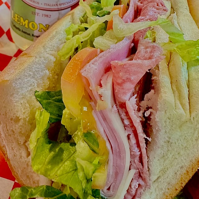 Ham, Capicola, & Provolone Sandwich.