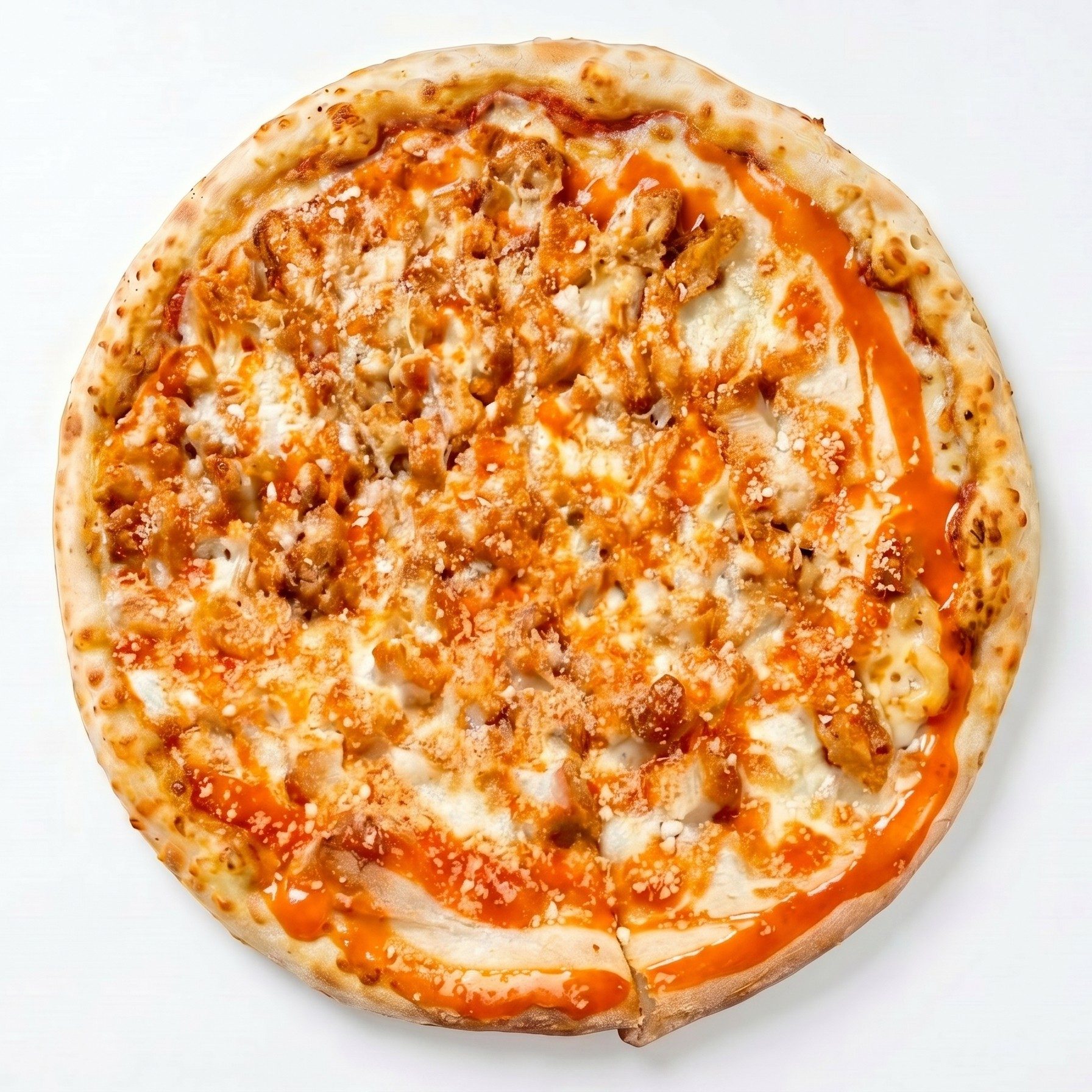 Buffalo or Chicken Parm Specialty Pizza.